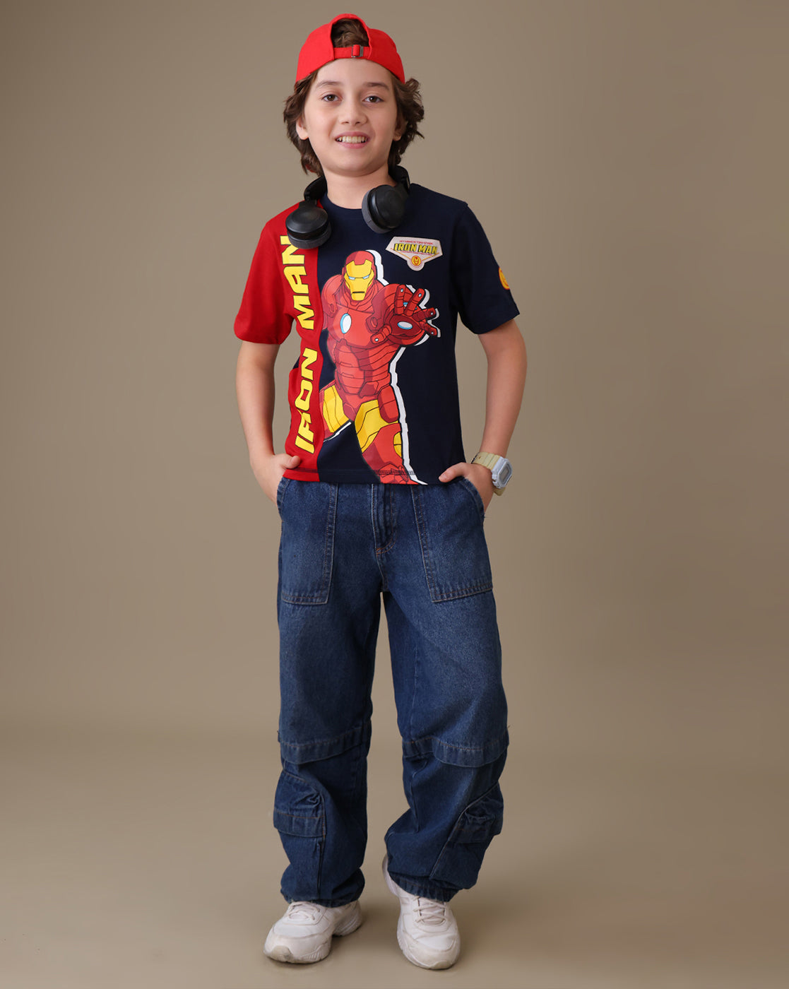 Iron Man Regular Fit Tshirt Boys