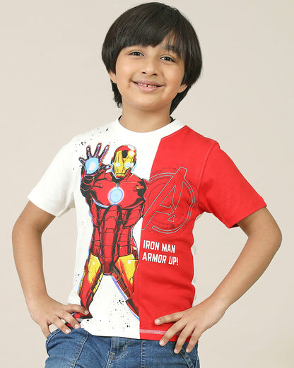 Iron Man  Regular Fit Tshirt  Boys