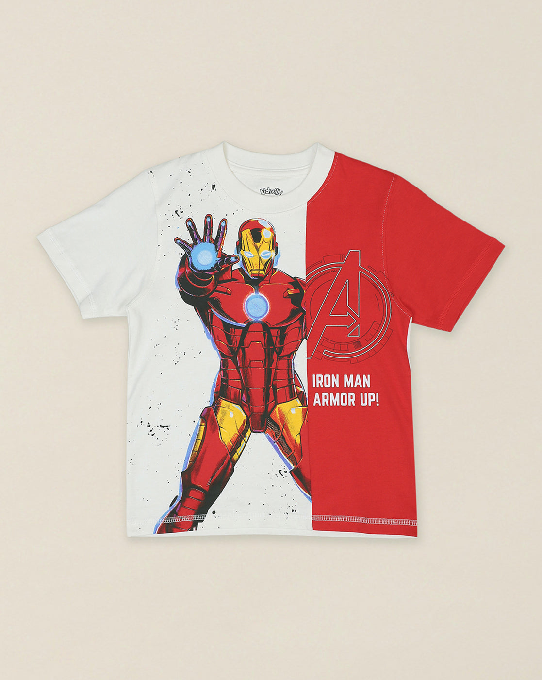 Iron Man Printed Regular Fit Tshirt For Boys