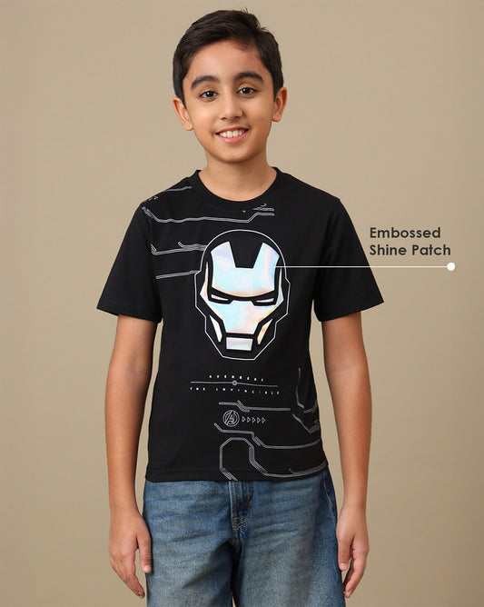 Iron Man Printed Regular Fit Tshirt For Boys
