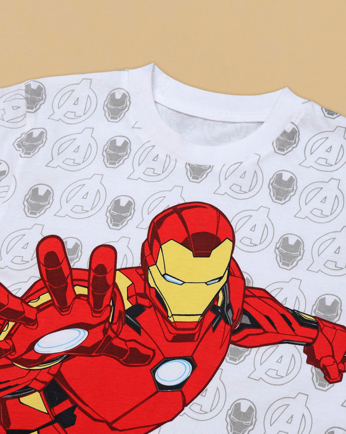 Iron Man Printed Regular Fit Tshirt For Boys