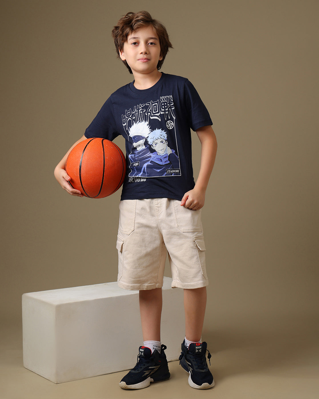 Jujutsu Kaisen Printed Regular Fit Tshirt For Boys