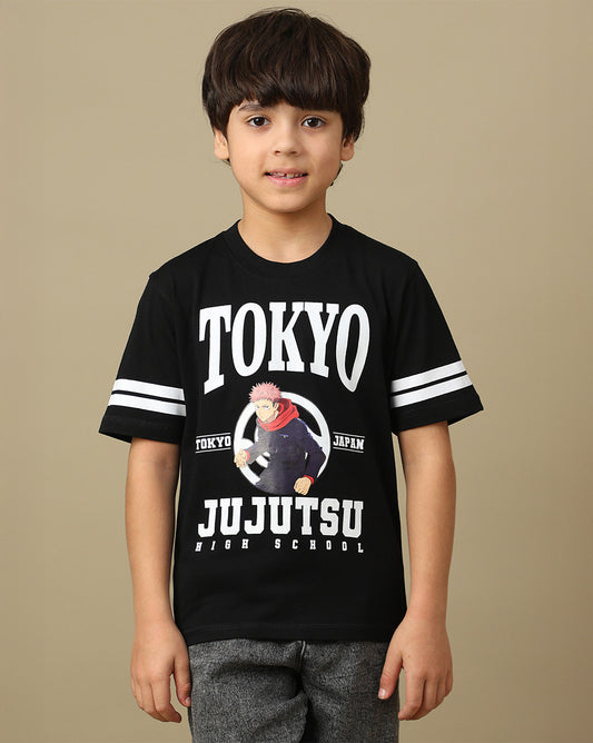 Jujutsu Kaisen Printed Regular Fit Tshirt For Boys