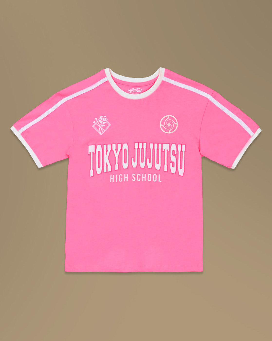 Jujutsu Kaisen Printed Relaxed Fit Tshirt For Girls