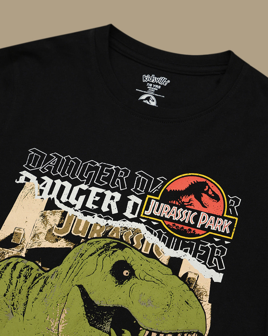 Jurassic Park Printed Regular Fit Tshirt For Boys