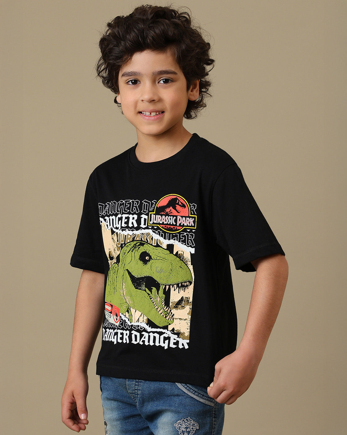 Jurassic Park Printed Regular Fit Tshirt For Boys