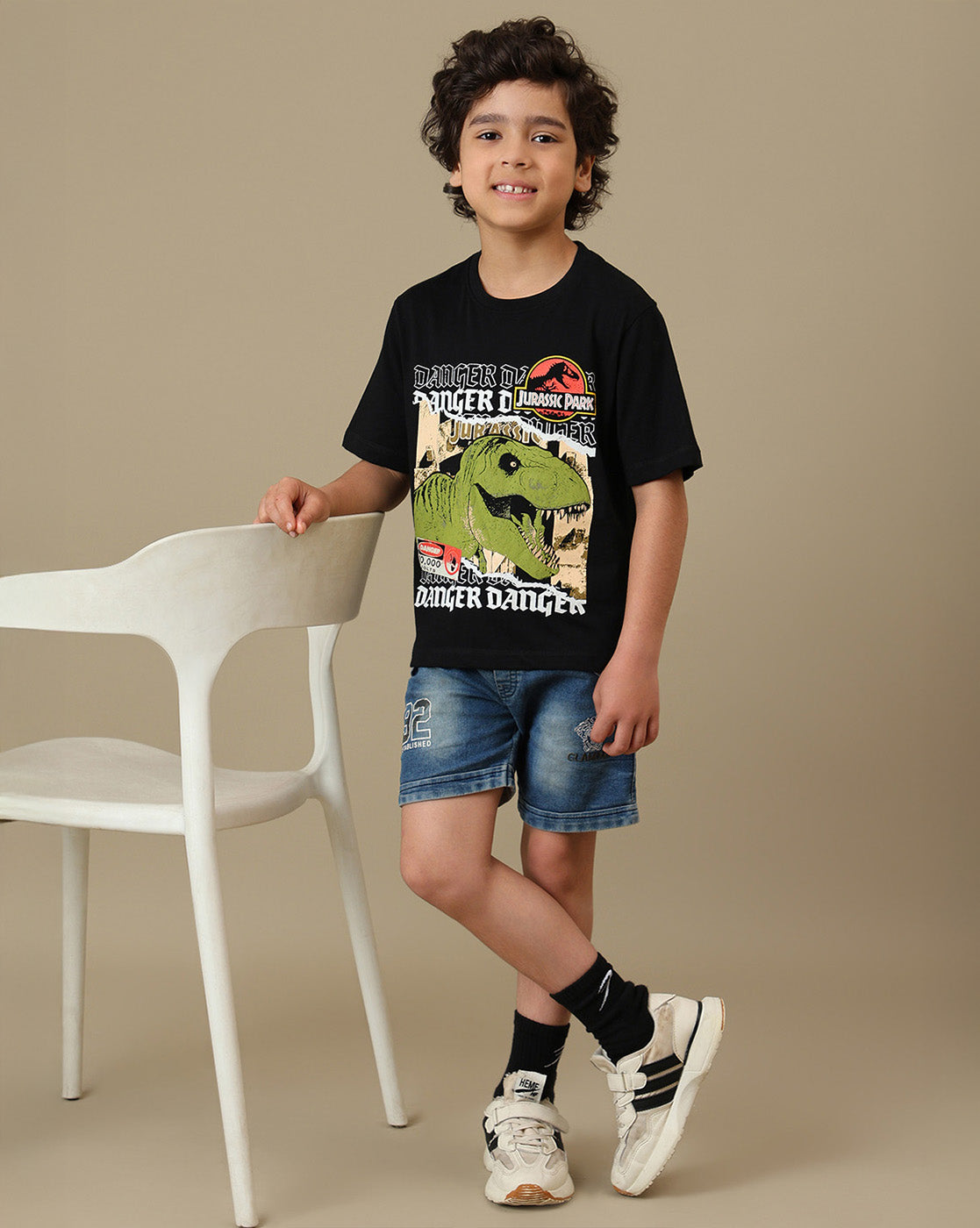 Jurassic Park Printed Regular Fit Tshirt For Boys