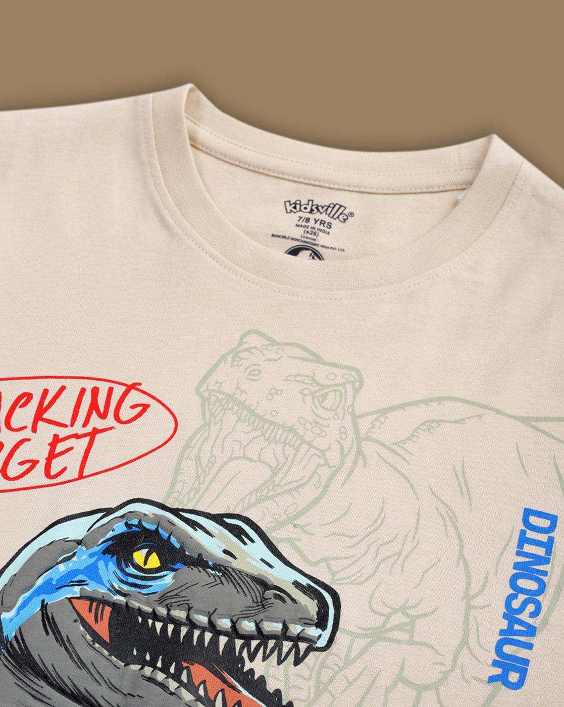 Jurassic World Printed Regular Fit Tshirt For Boys