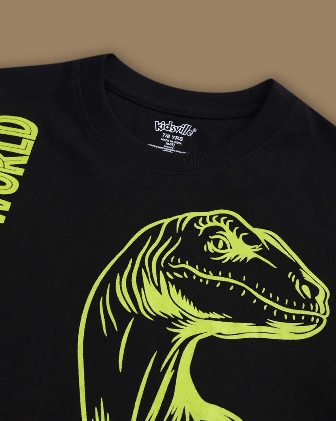Jurassic World Printed Regular Fit Tshirt For Boys