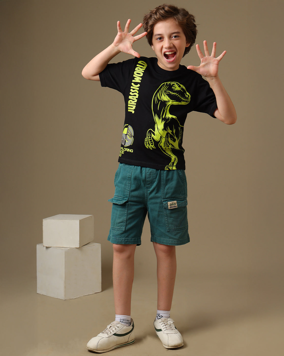Jurassic World Printed Regular Fit Tshirt For Boys