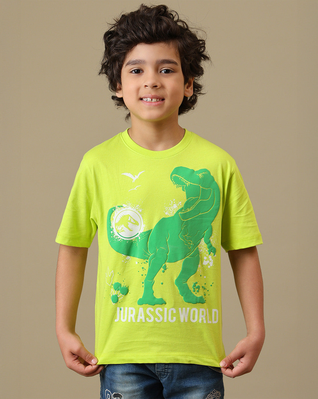 Jurassic World Printed Regular Fit Tshirt For Boys