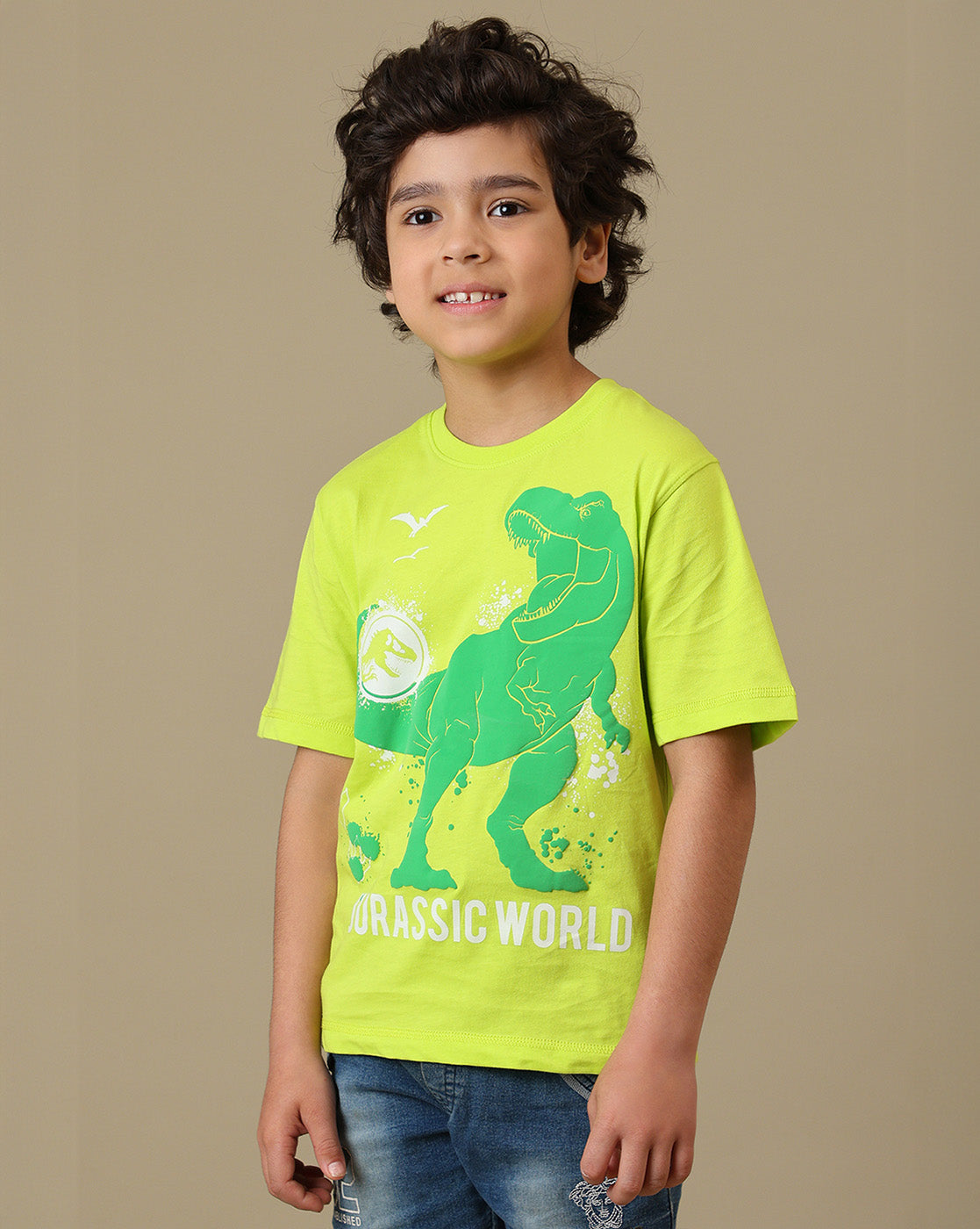 Jurassic World Printed Regular Fit Tshirt For Boys