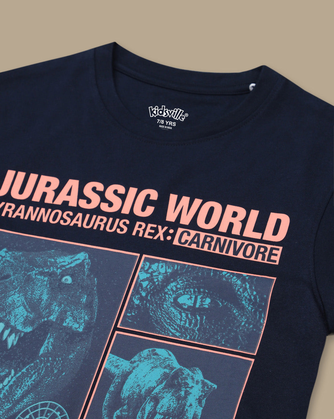 Jurassic World Printed Regular Fit Tshirt For Boys