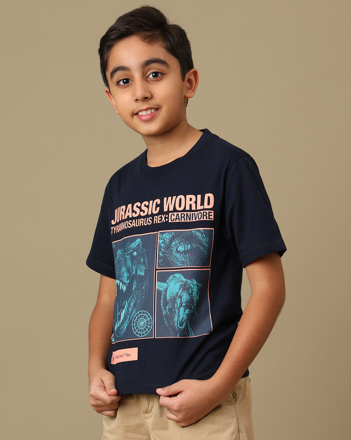 Jurassic World Printed Regular Fit Tshirt For Boys