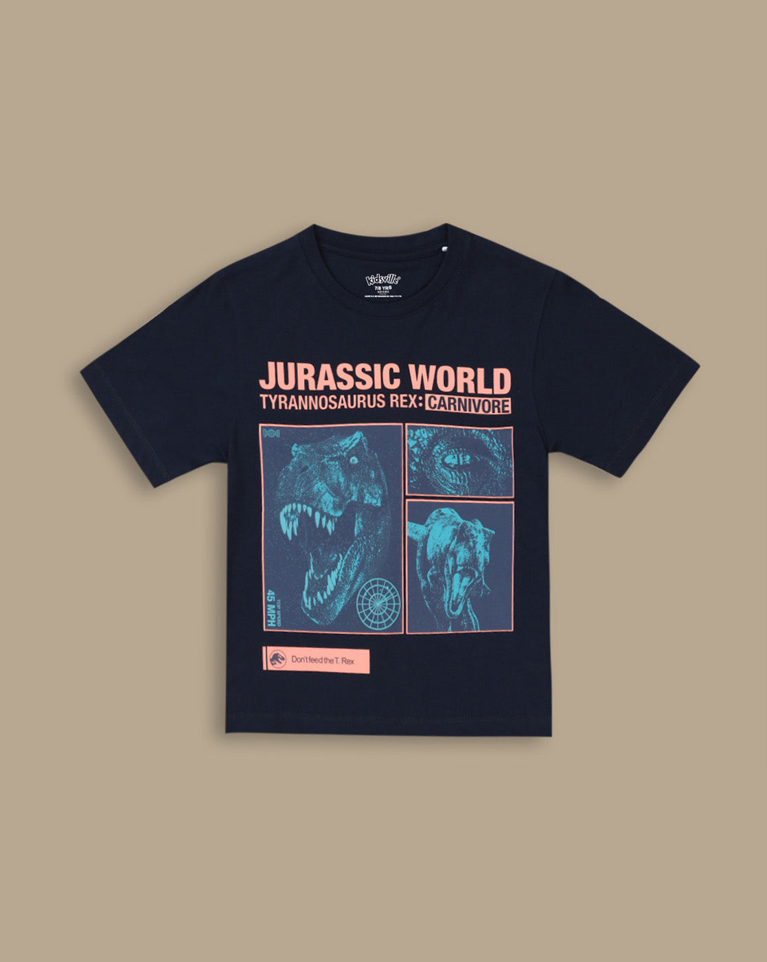 Jurassic World Printed Regular Fit Tshirt For Boys