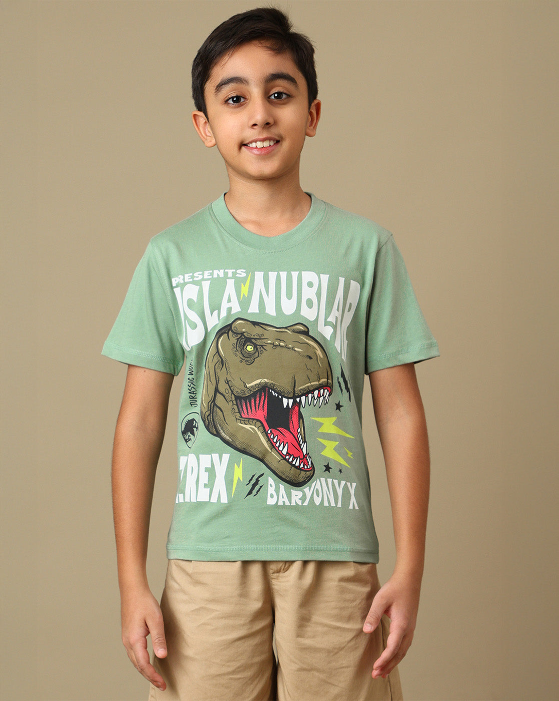 Jurassic World Printed Regular Fit Tshirt For Boys