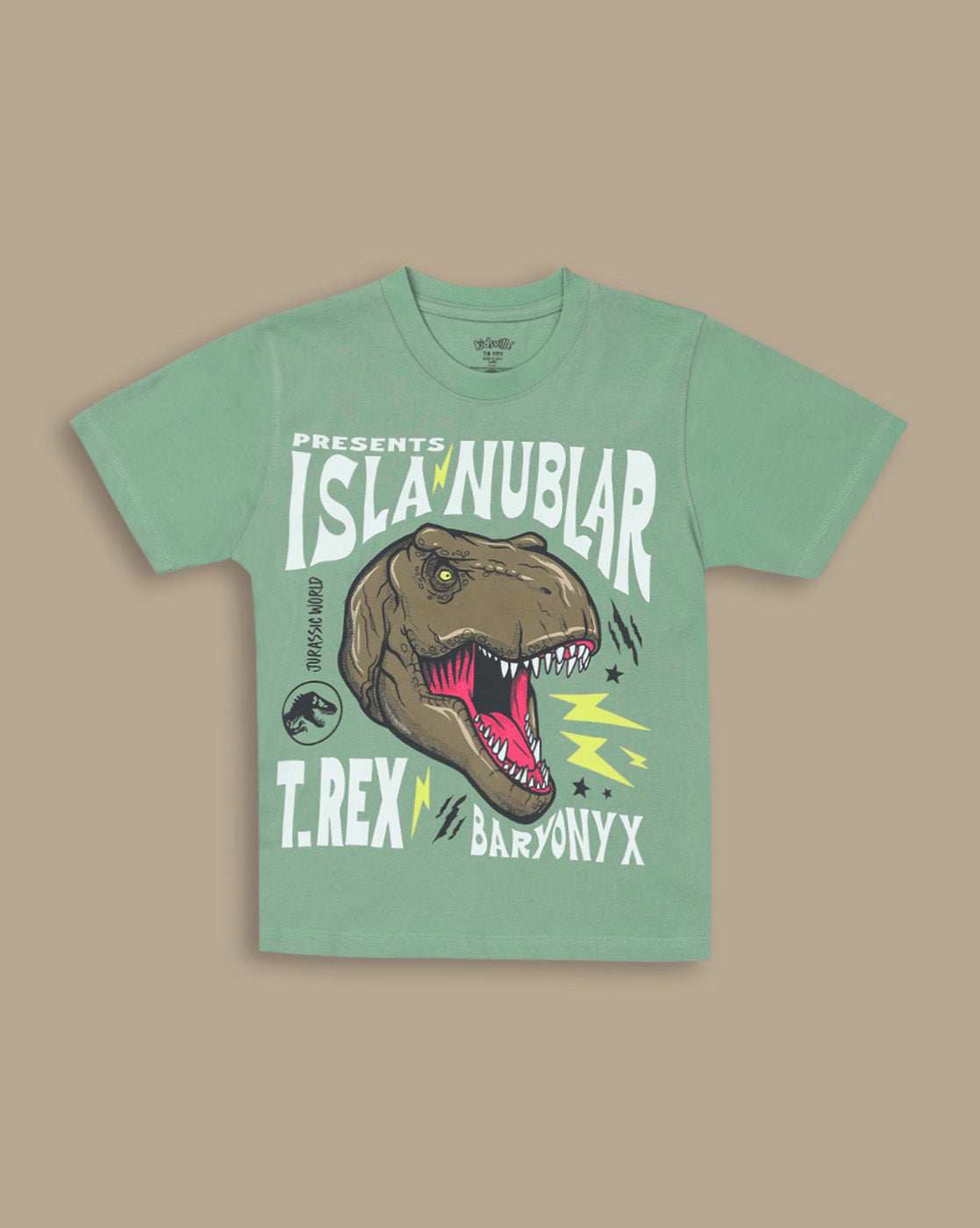Jurassic World Printed Regular Fit Tshirt For Boys