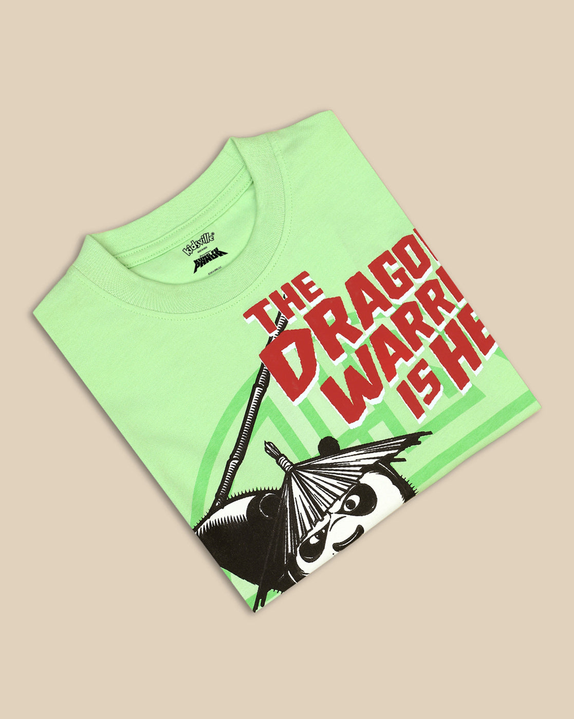 Kung Fu Panda Printed Oversize Tshirt For Boys