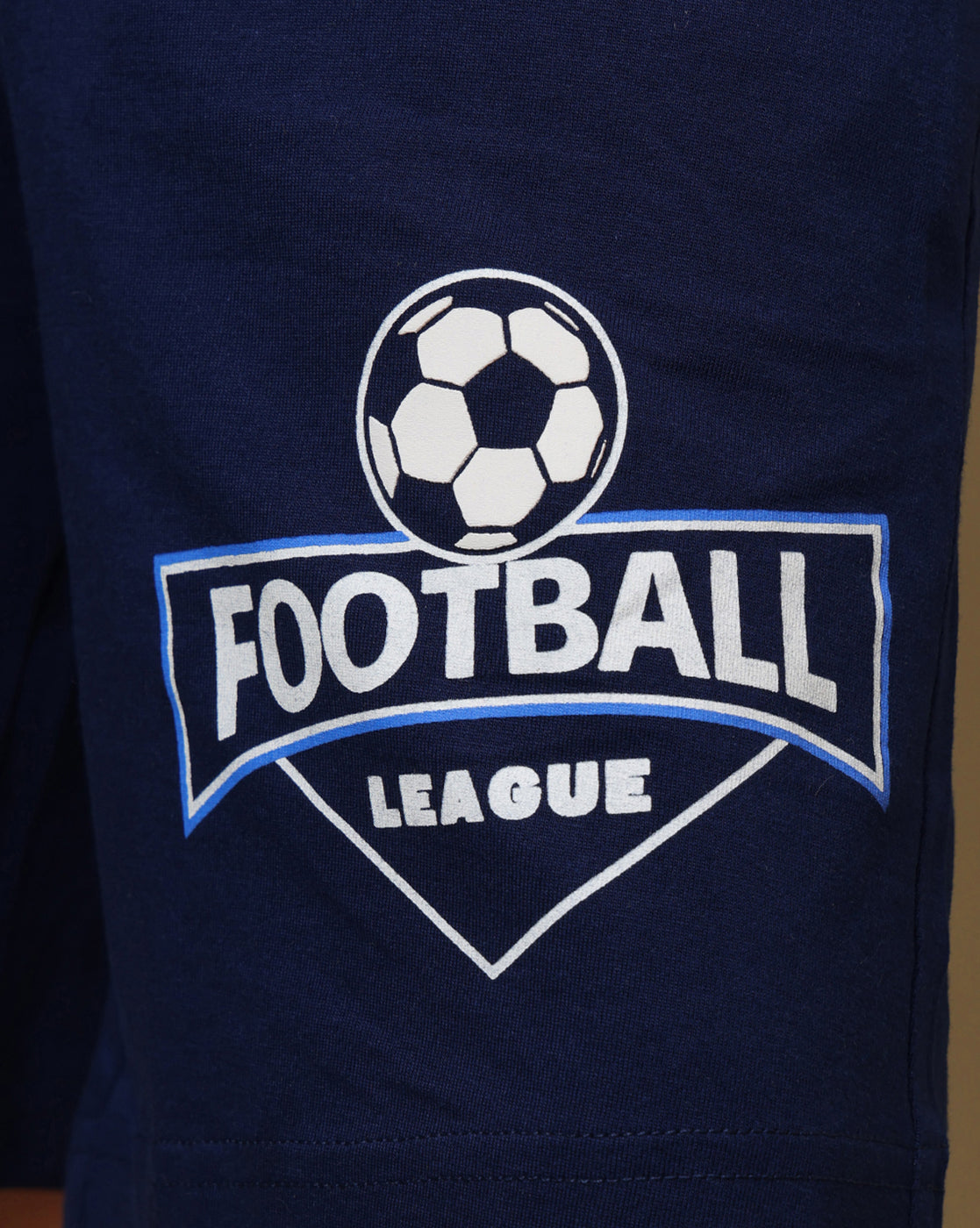 Football League Printed Regular Fit Shorts For Boys