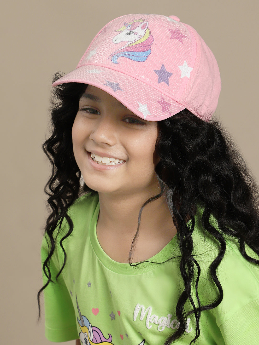 Kidsville Printed Cap For Girls