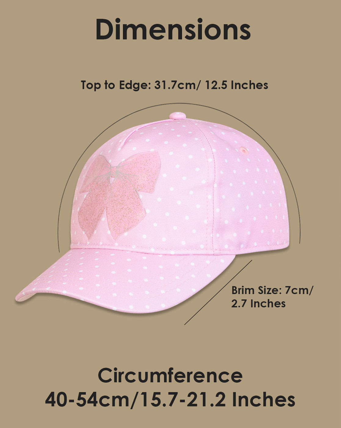 Graphic printed Baseball Cap for Girls
