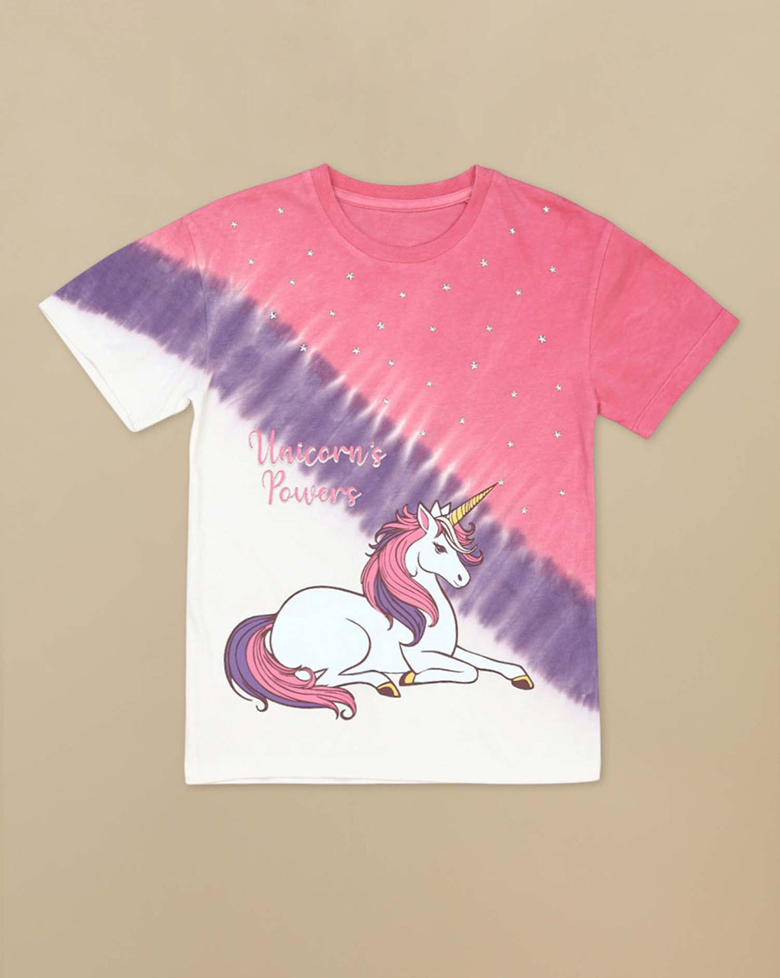 Unicorn Printed Oversized Tshirt For Girls