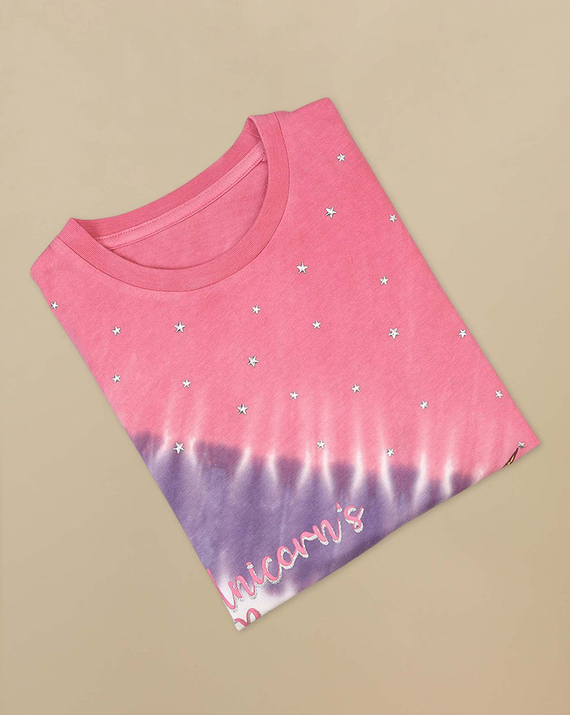 Unicorn Printed Oversized Tshirt For Girls