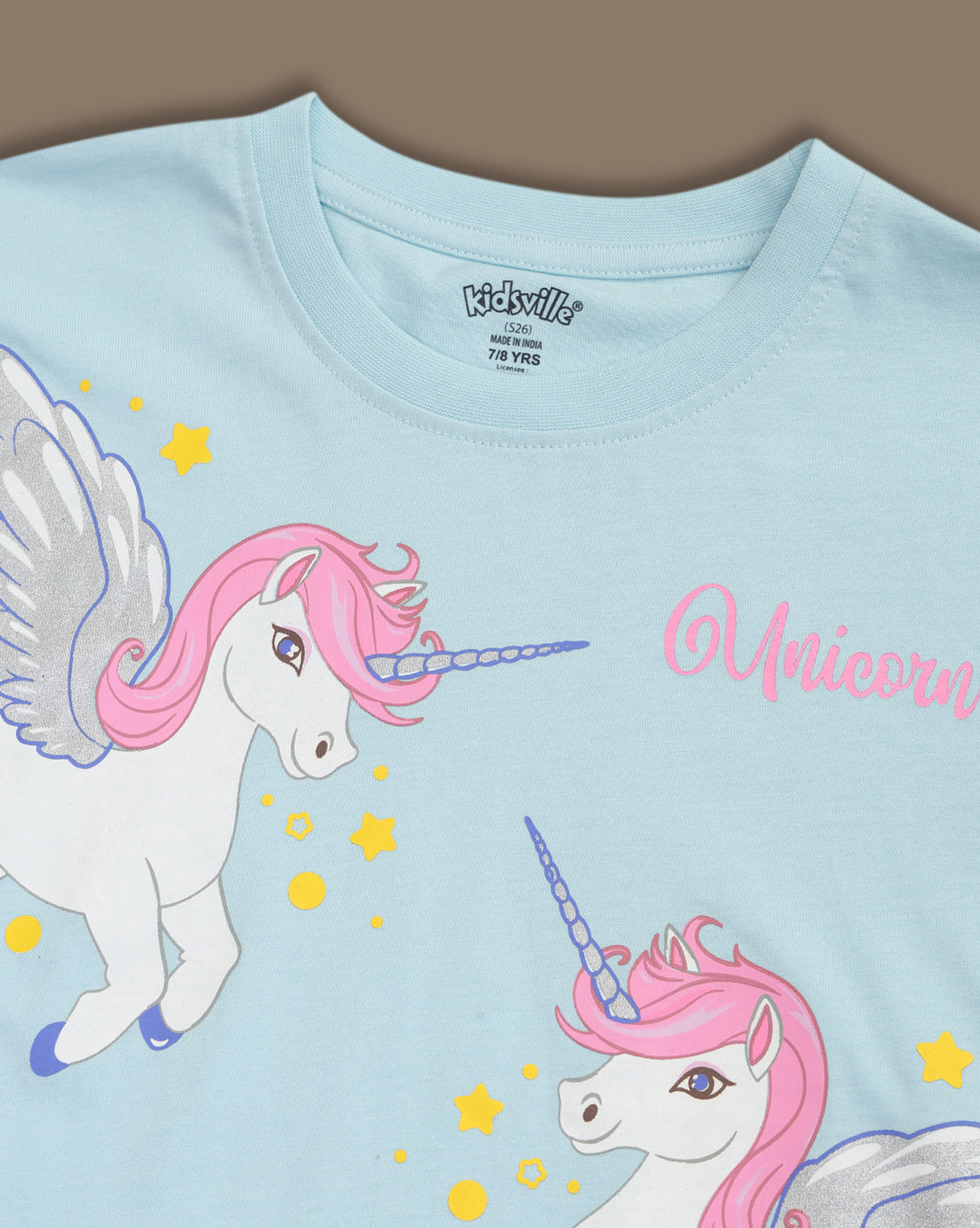 Kidsville Printed Boxy Fit Tshirt For Girls