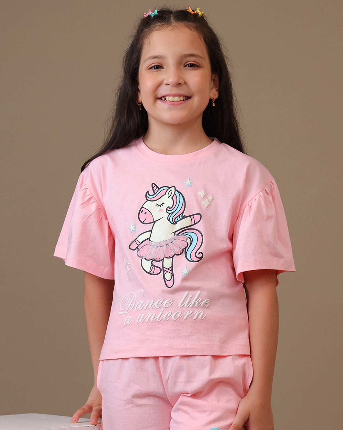 Kidsville Printed Regular Fit Tshirt For Girls