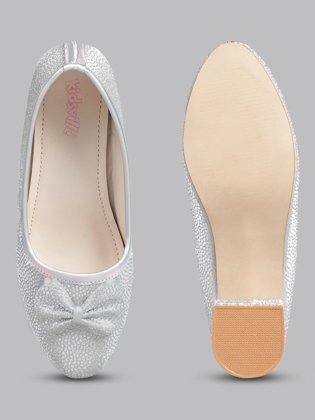 Kids Girls Silver Color  Ballerina