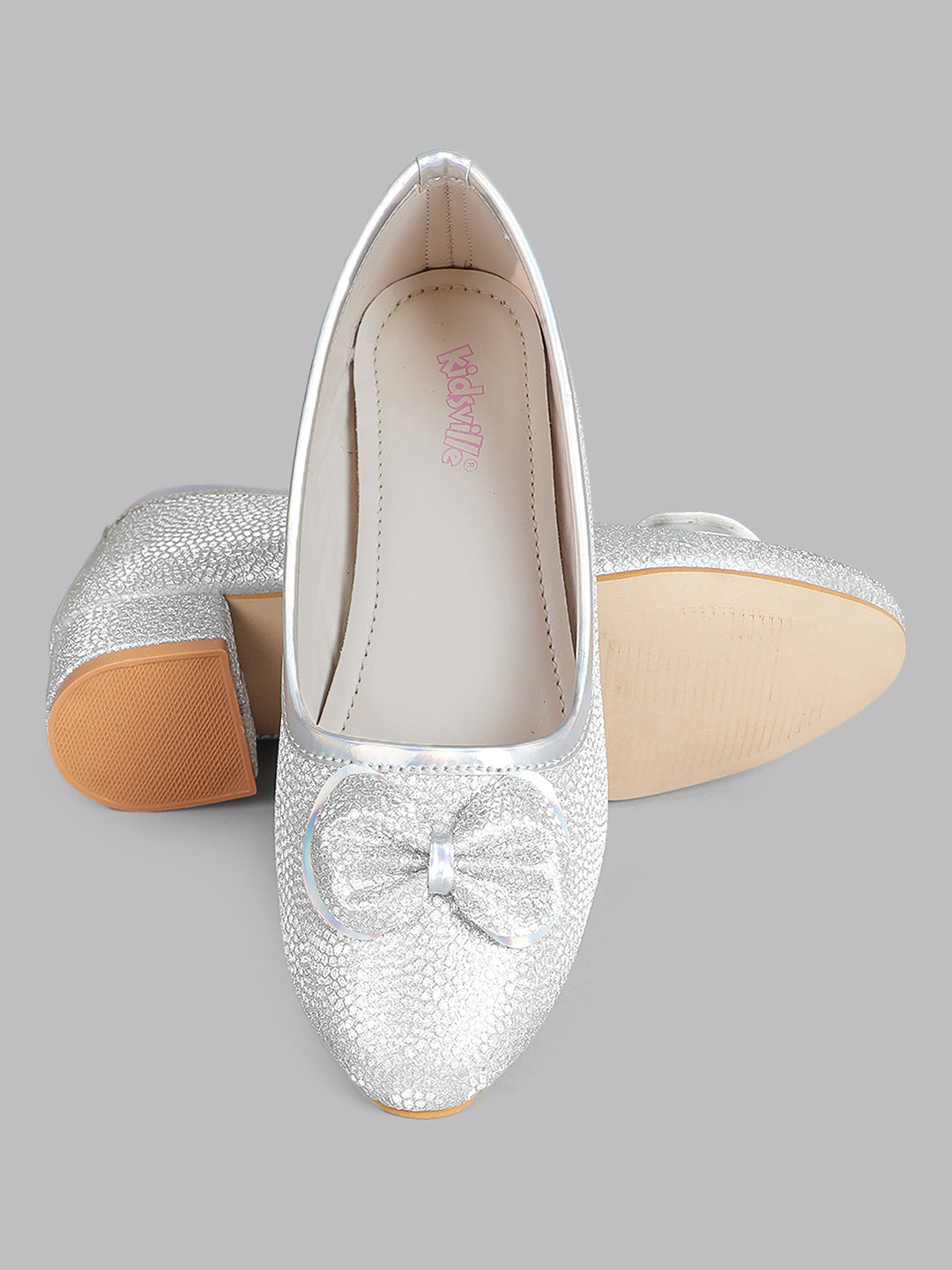 Kids Girls Silver Color  Ballerina