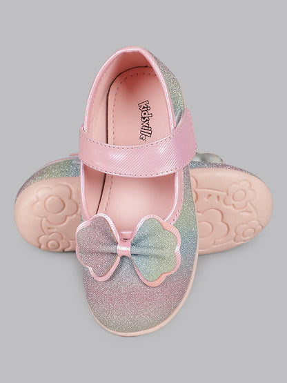 Kids Girls Round Toe Slip-On Ballerinas