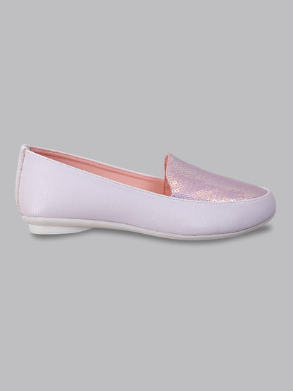 Kids Girls Round Toe Slip-On Ballerinas