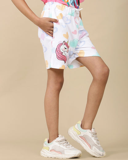 Unicorns  Regular Fit Shorts  Girls