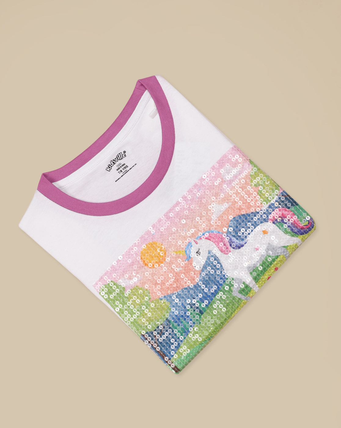 Kidsville Printed Oversized Tshirt For Girls