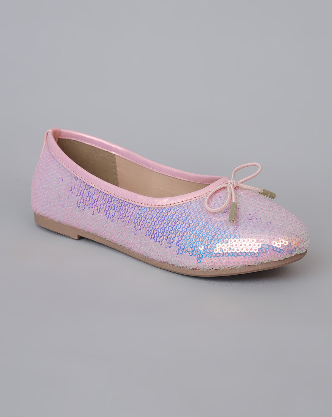 Kids Girls Round Toe Slip-On Ballerinas