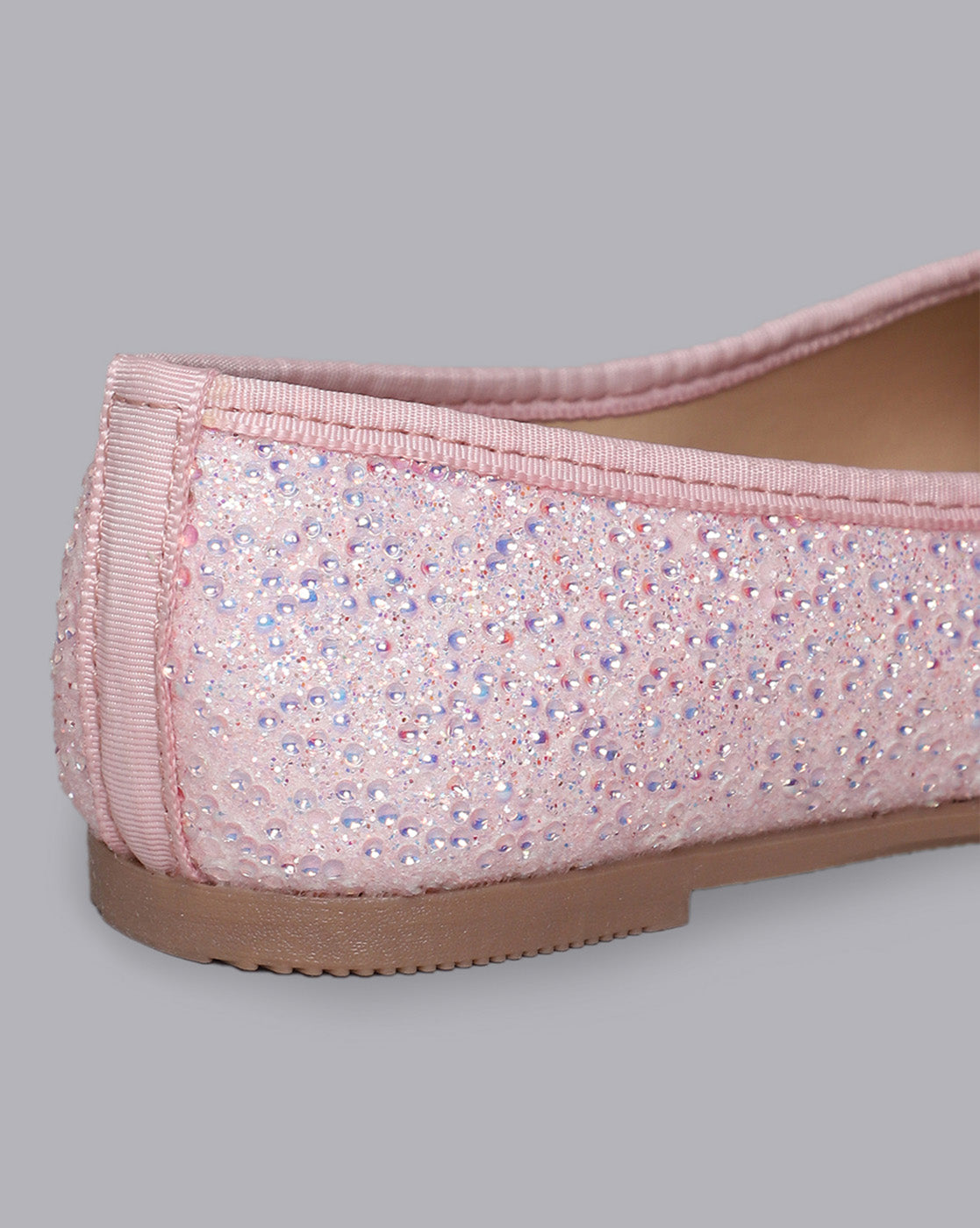 Kids Girls Round Toe Slip-On Ballerinas