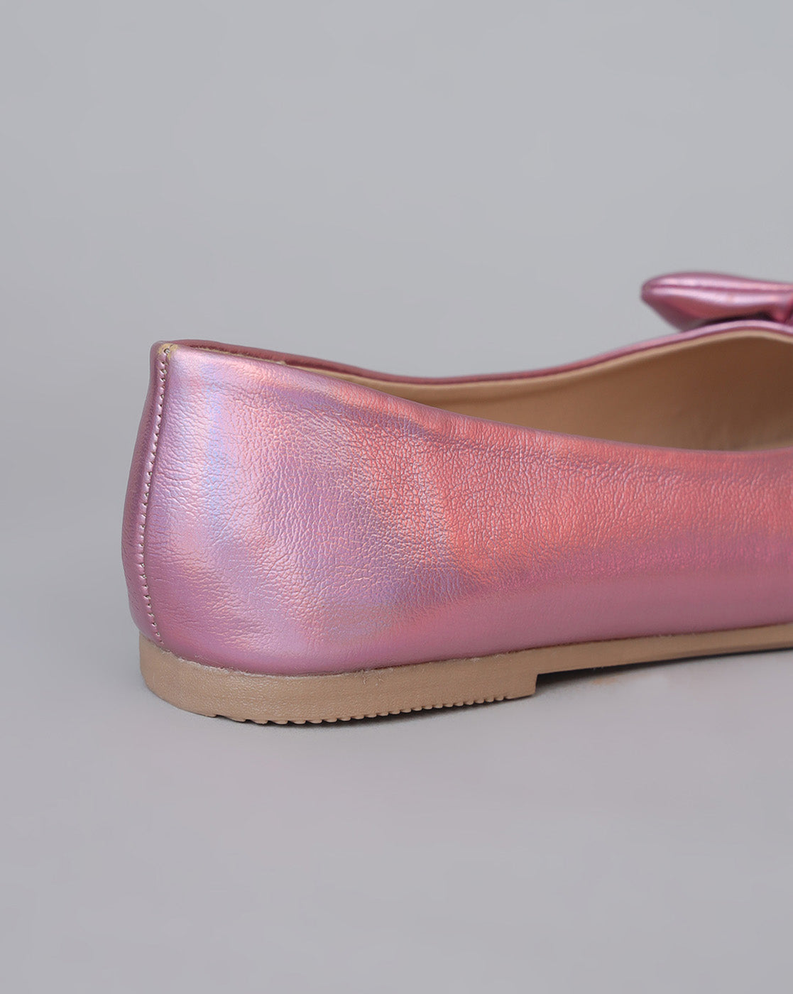 Kids Girls Round Toe Slip-On Ballerinas