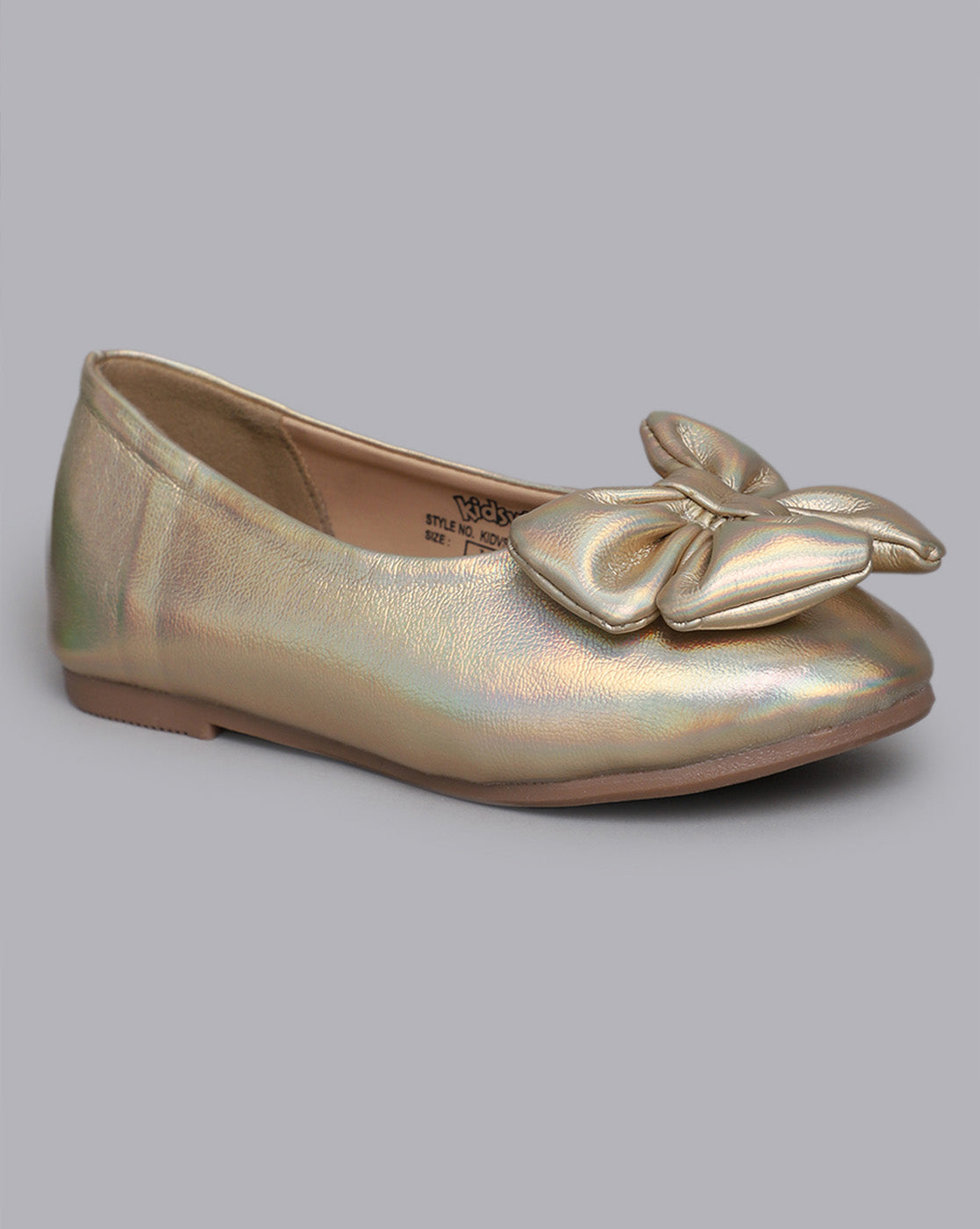 Kids Girls Round Toe Slip-On Ballerinas