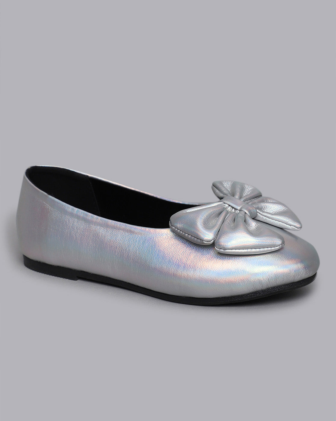 Kids Girls Round Toe Slip-On Ballerinas