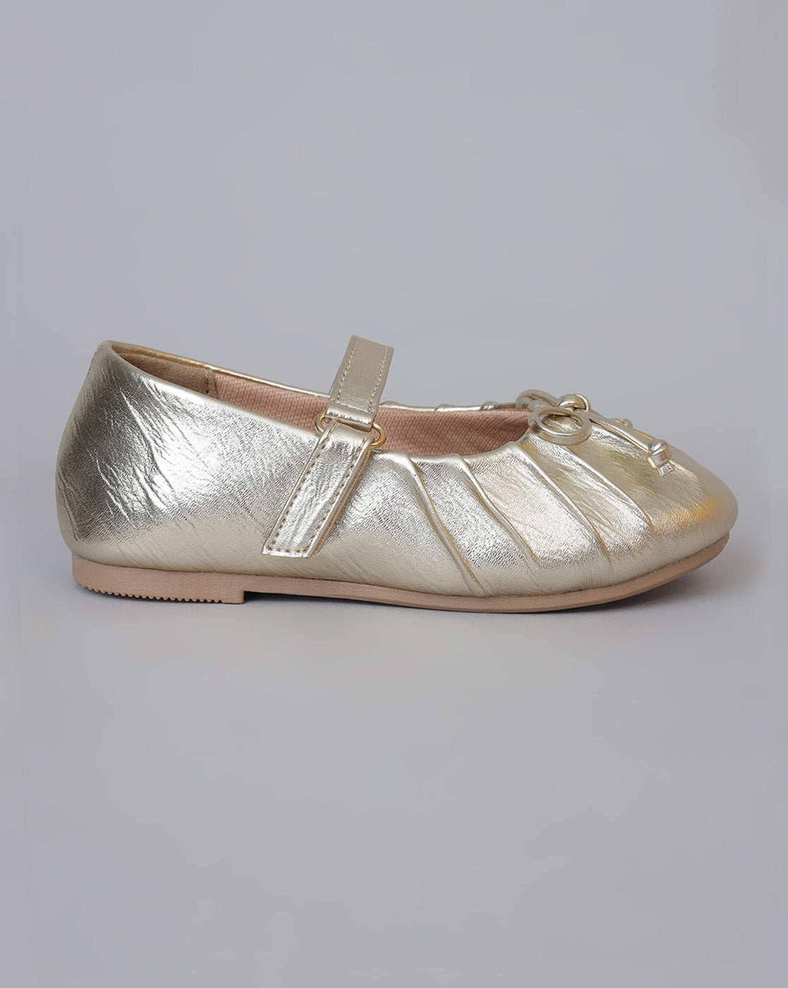 Kids Girls Round Toe Slip-On Ballerinas