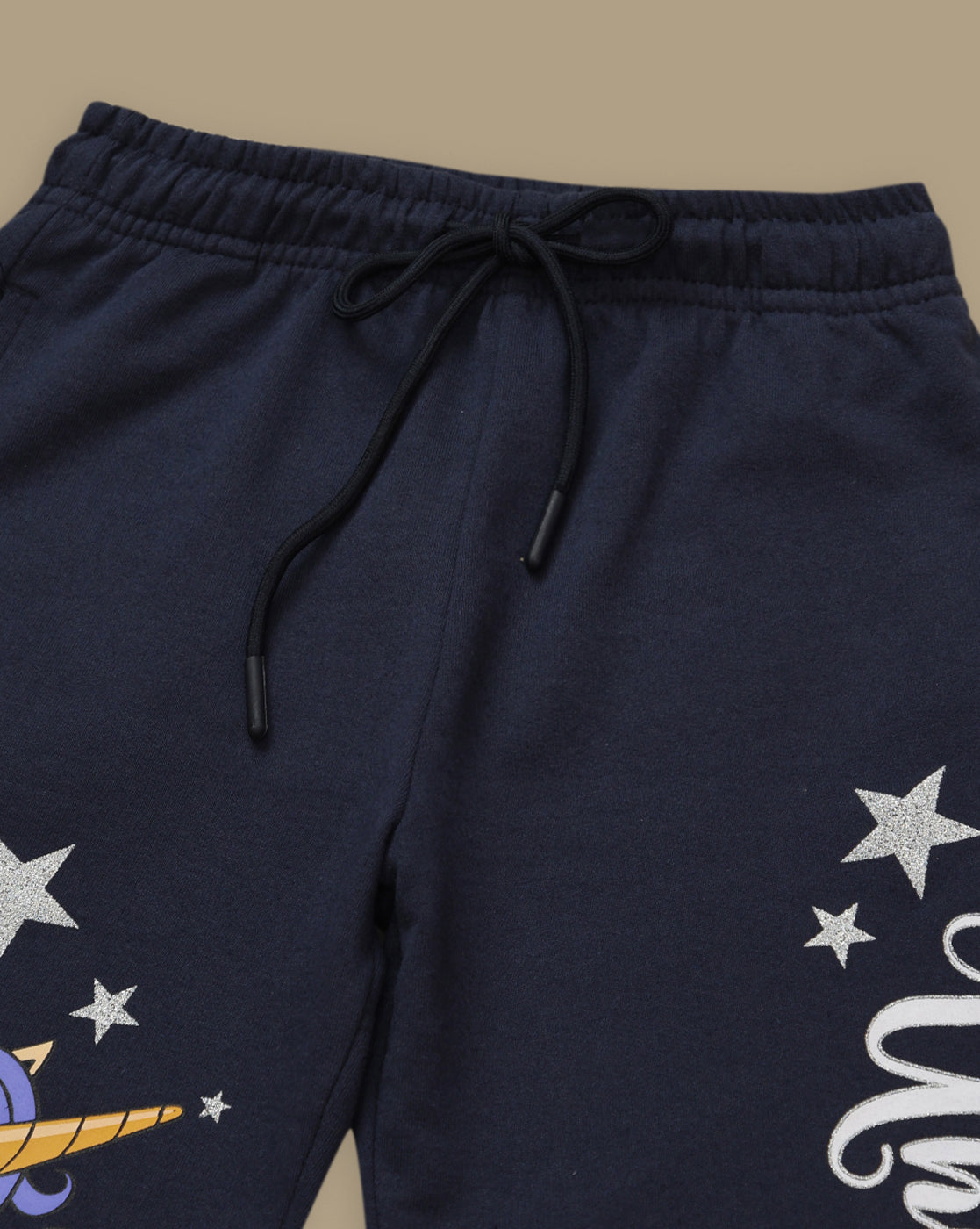 Kidsville Unicorn Graphic Printed Straight Joggers For Girls