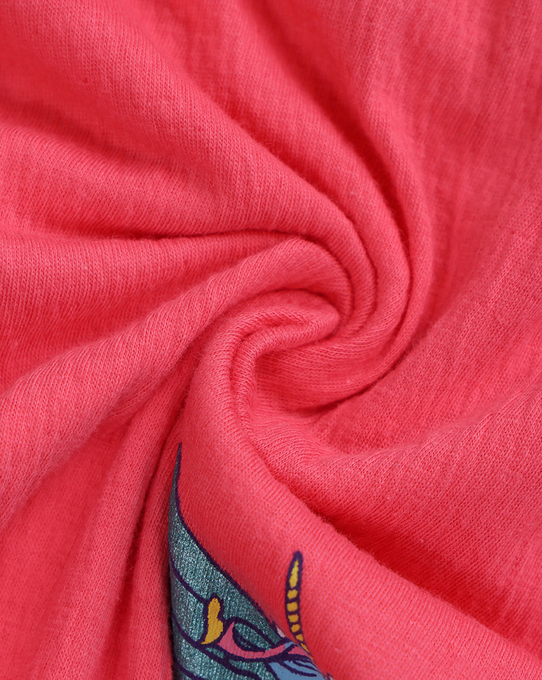 Unicorn Printed Regular Fit Crinkle Cotton Shorts For Girls