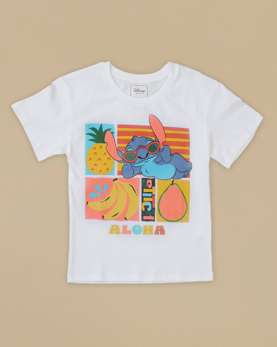 Lilo & Stitch Printed Relaxed Fit Tshirt For Girls