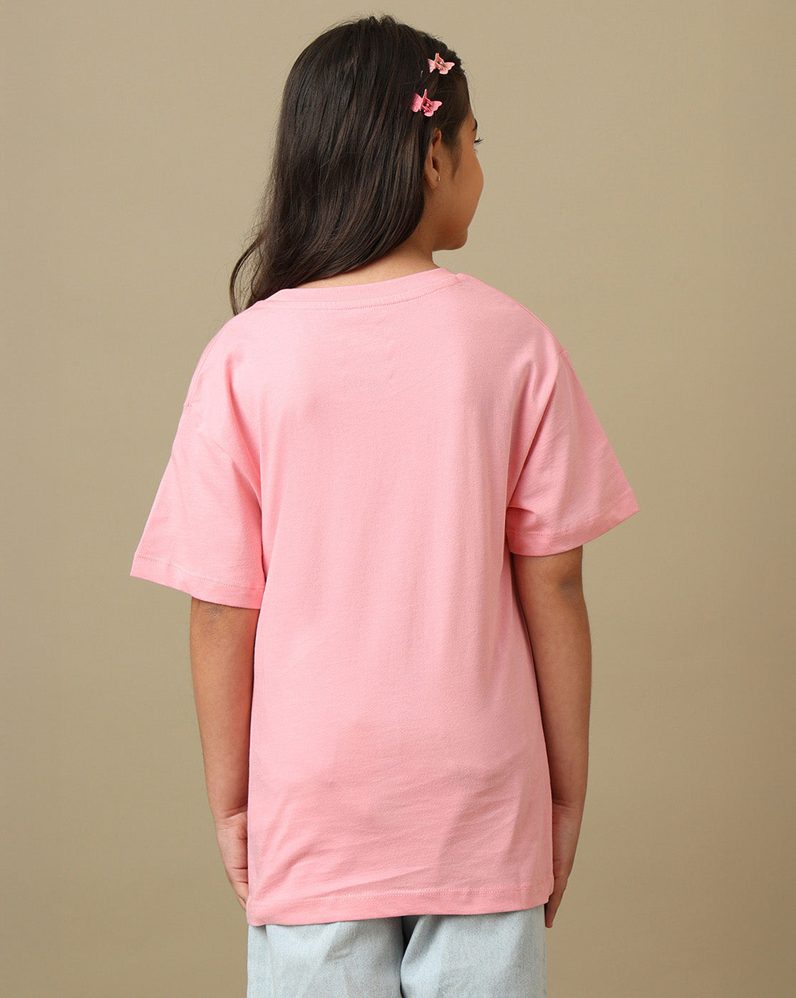 Lilo & Stitch Printed Relaxed Fit Tshirt with Pockets For Girls