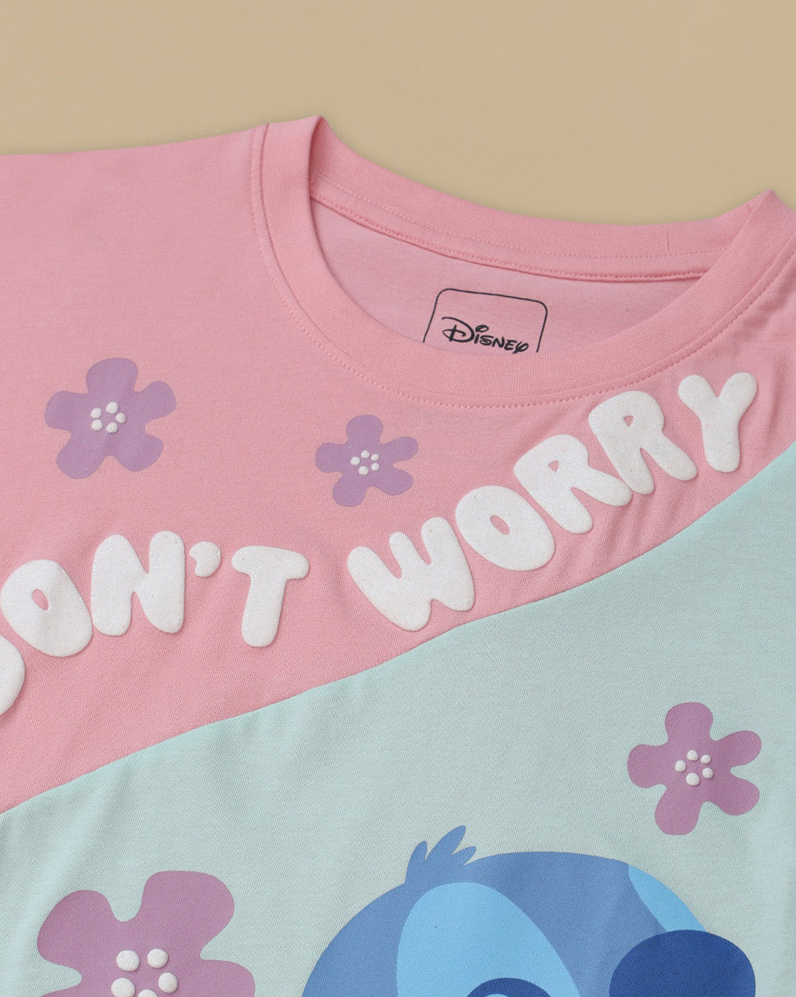 Lilo & Stitch Printed Relaxed Fit Tshirt For Girls