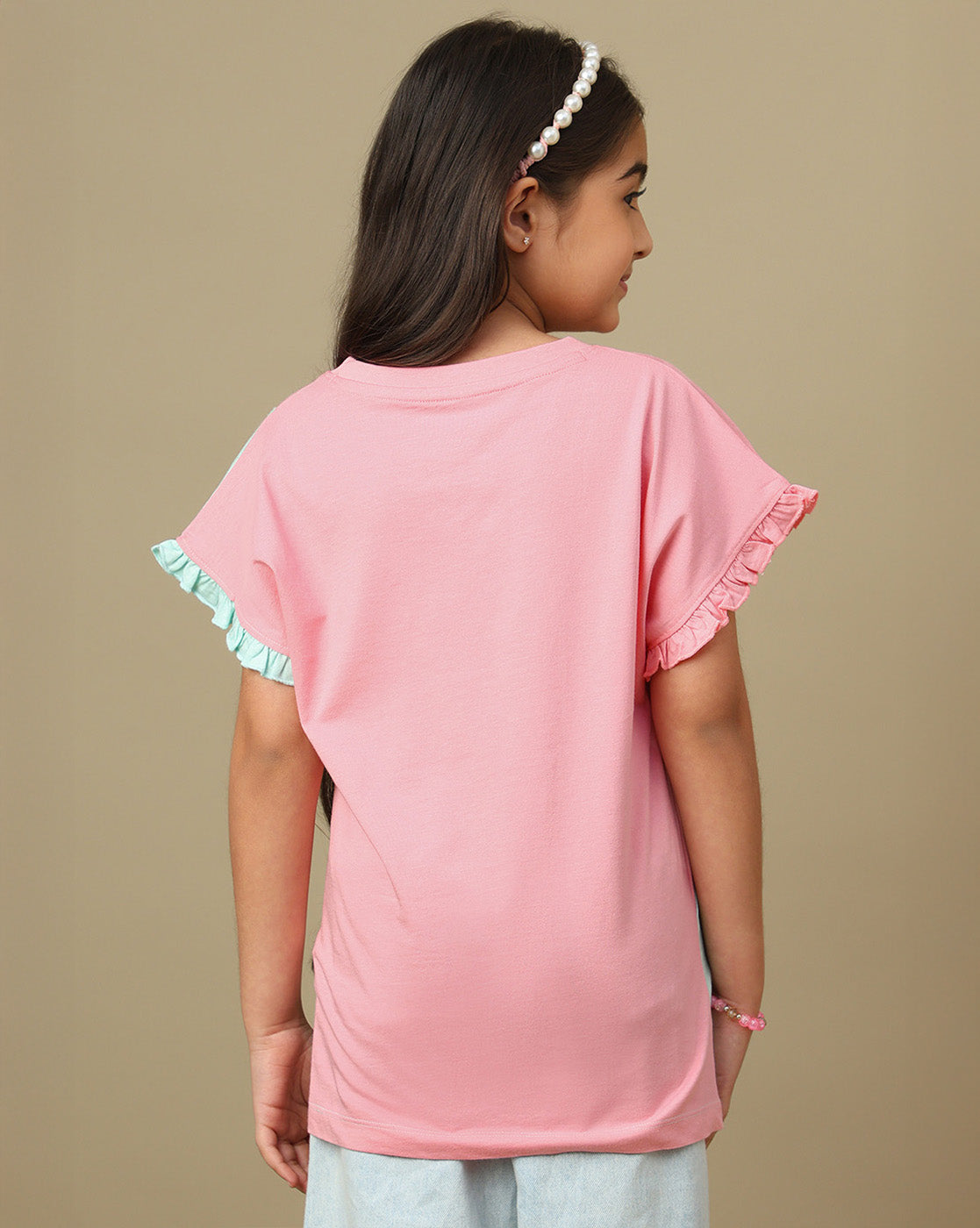 Lilo & Stitch Printed Relaxed Fit Tshirt For Girls