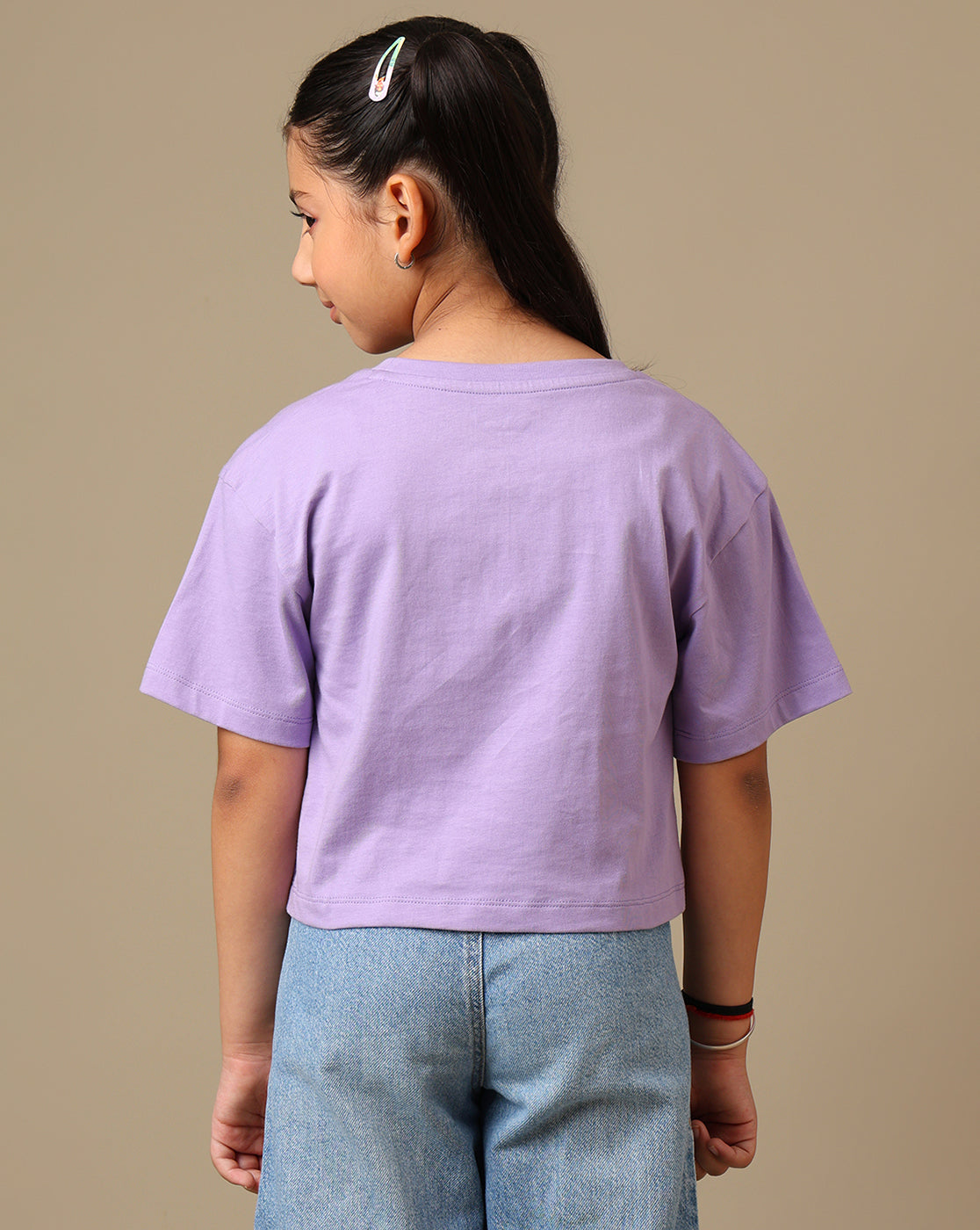 Lilo & Stitch Printed Boxy Fit Tshirt For Girls