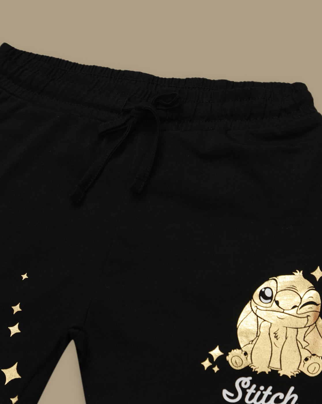 Lilo & Stitch Printed Regular Fit Shorts For Girls