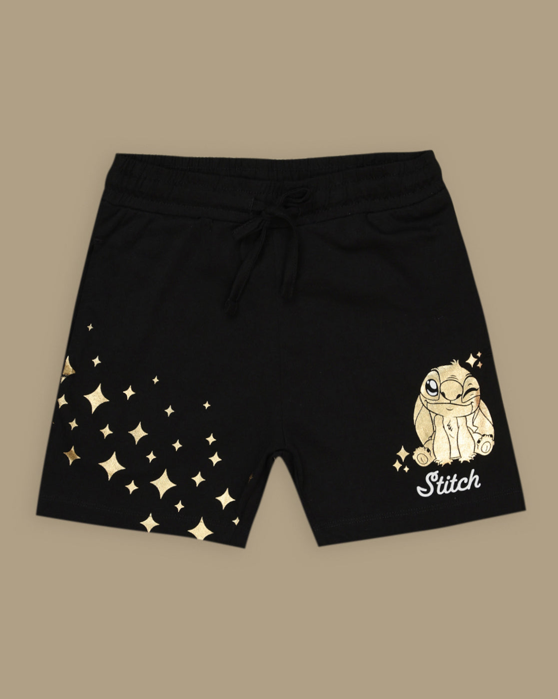 Lilo & Stitch Printed Regular Fit Shorts For Girls